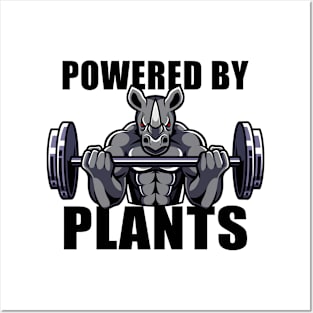 Motivation Vegan Powered By Plants Posters and Art
